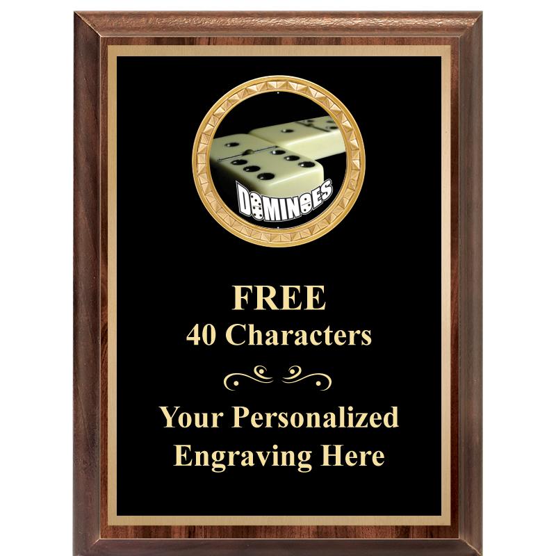 6X8 WOOD EXECUTIVE INSERT PLAQ