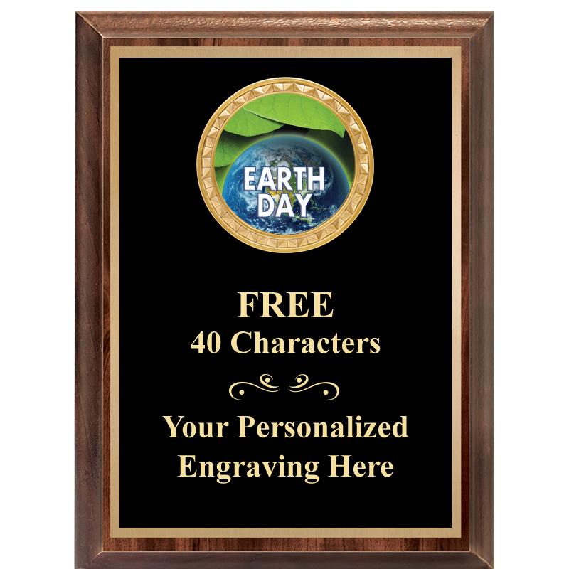 6X8 WOOD EXECUTIVE INSERT PLAQ
