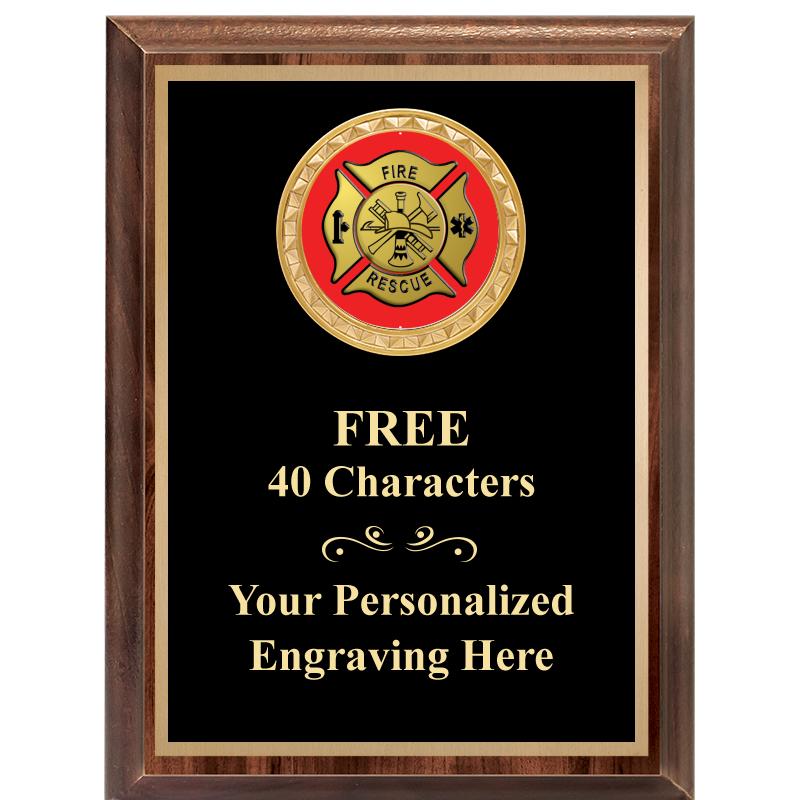 6X8 WOOD EXECUTIVE INSERT PLAQ