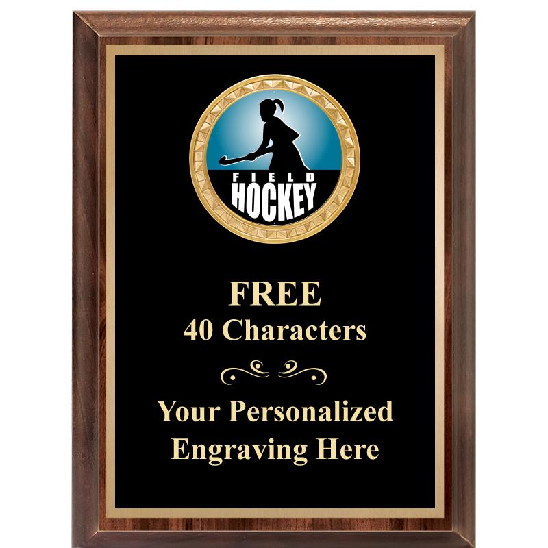 6X8 WOOD EXECUTIVE INSERT PLAQ