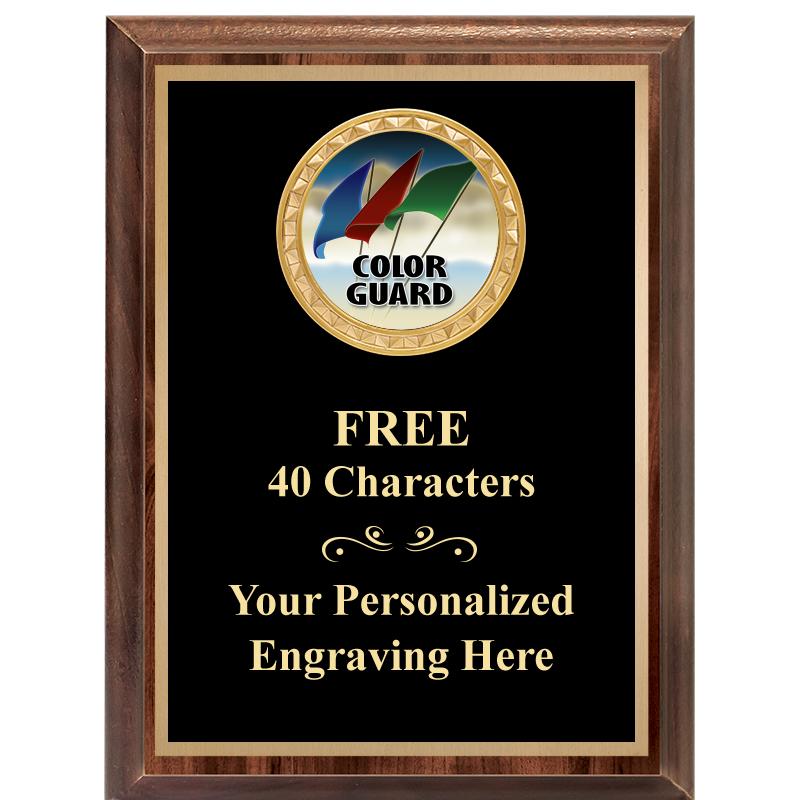 6X8 WOOD EXECUTIVE INSERT PLAQ