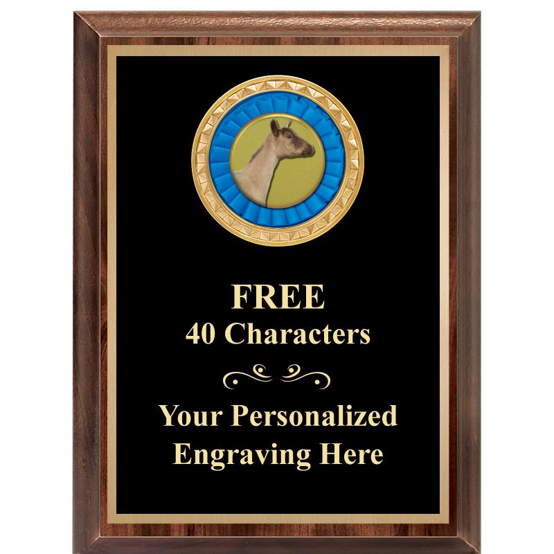 6X8 WOOD EXECUTIVE INSERT PLAQ