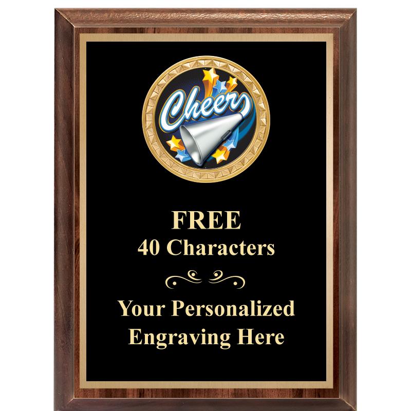 6X8 WOOD EXECUTIVE INSERT PLAQ