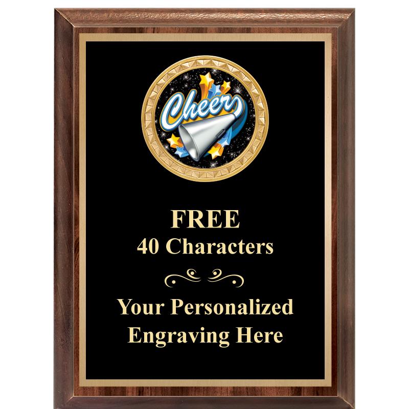 6X8 WOOD EXECUTIVE INSERT PLAQ