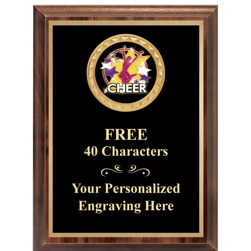 6X8 WOOD EXECUTIVE INSERT PLAQ