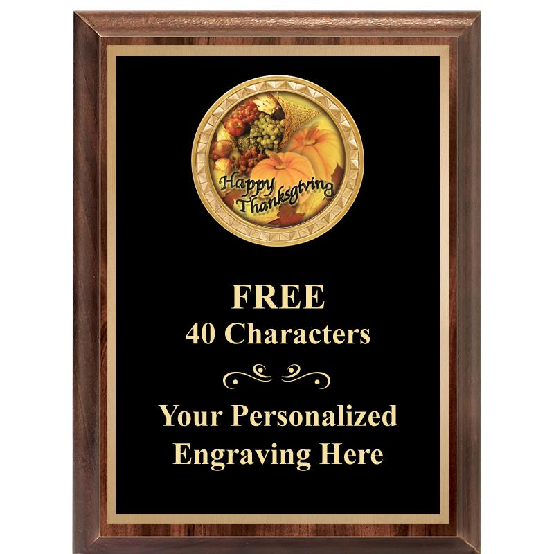 6X8 WOOD EXECUTIVE INSERT PLAQ