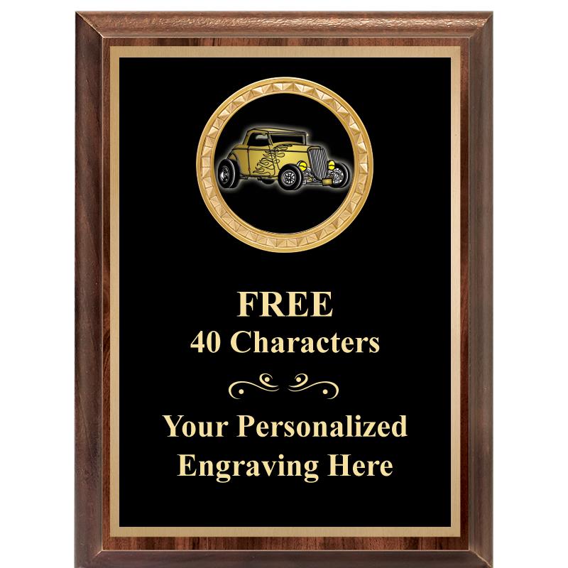 6X8 WOOD EXECUTIVE INSERT PLAQ