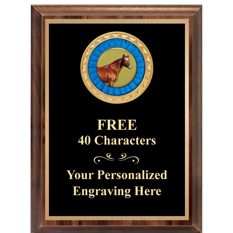 6X8 WOOD EXECUTIVE INSERT PLAQ