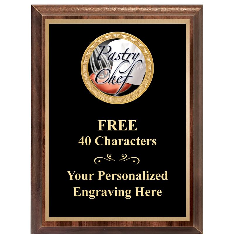 6X8 WOOD EXECUTIVE INSERT PLAQ