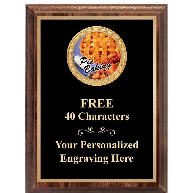 6X8 WOOD EXECUTIVE INSERT PLAQ