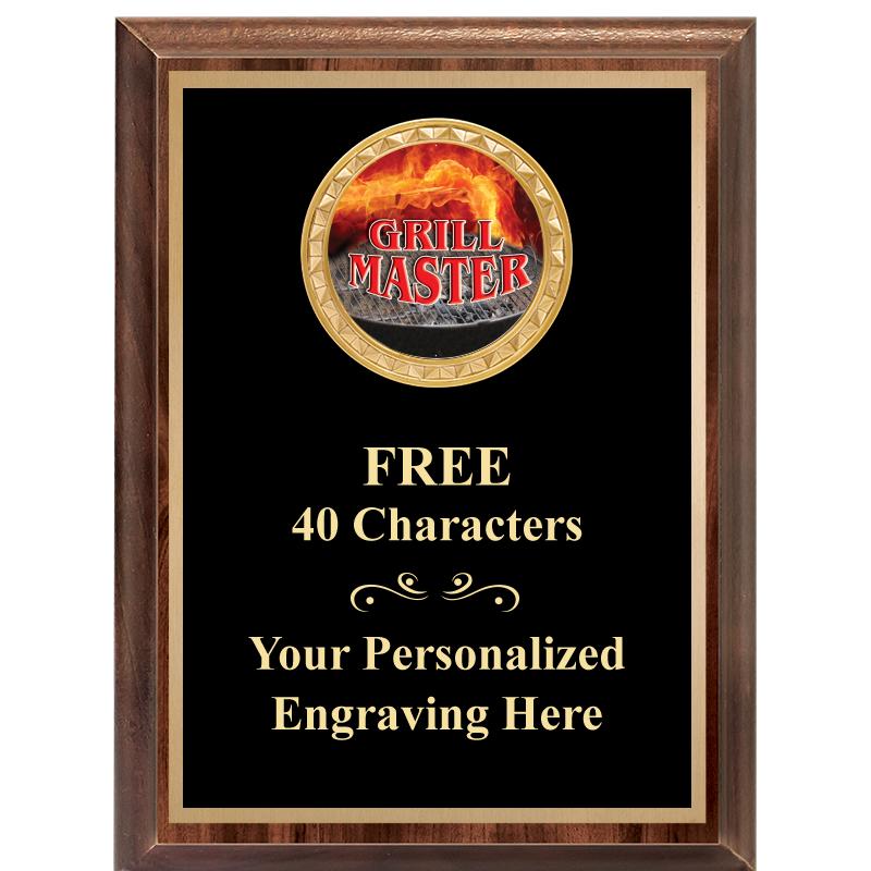 6X8 WOOD EXECUTIVE INSERT PLAQ