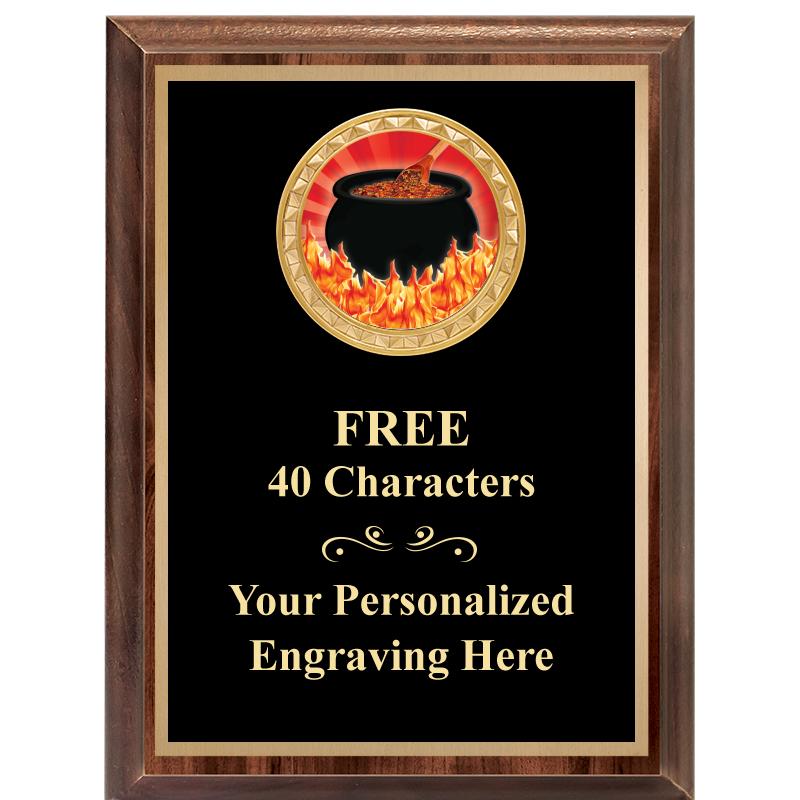 6X8 WOOD EXECUTIVE INSERT PLAQ