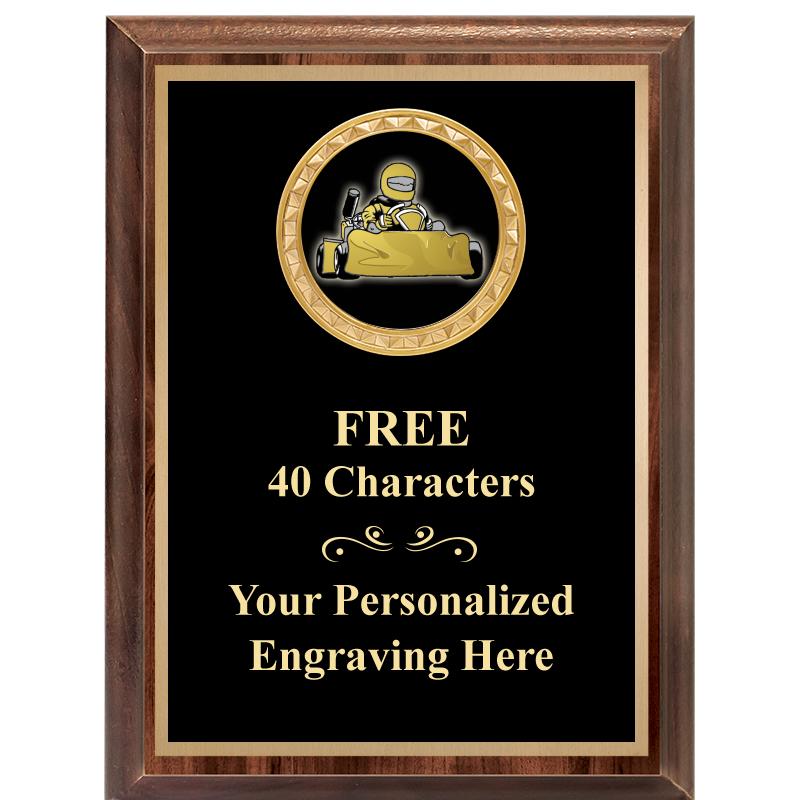 6X8 WOOD EXECUTIVE INSERT PLAQ