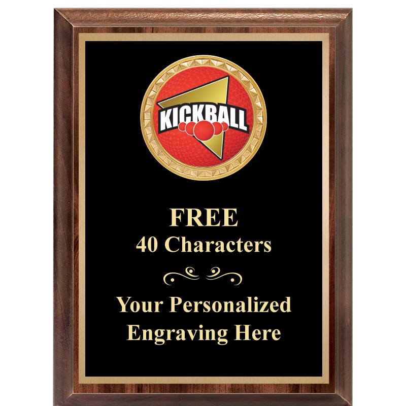 6X8 WOOD EXECUTIVE INSERT PLAQ