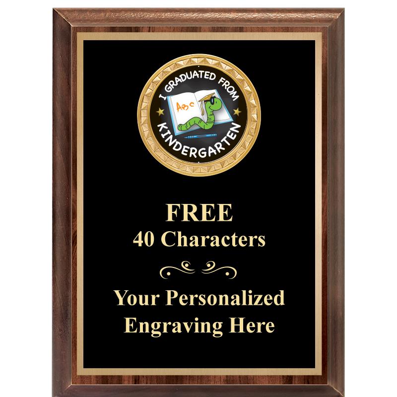 6X8 WOOD EXECUTIVE INSERT PLAQ