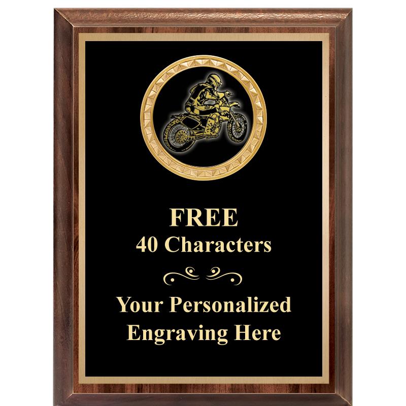 6X8 WOOD EXECUTIVE INSERT PLAQ