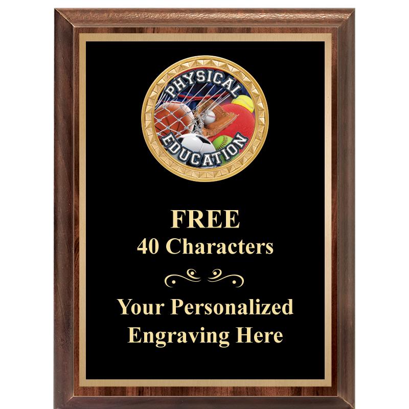 6X8 WOOD EXECUTIVE INSERT PLAQ