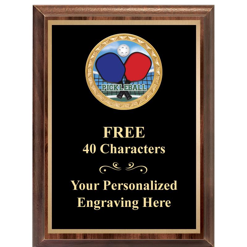 6X8 WOOD EXECUTIVE INSERT PLAQ