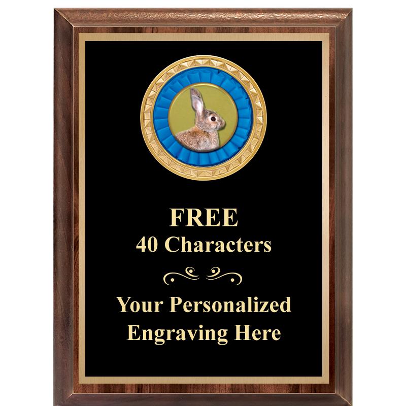 6X8 WOOD EXECUTIVE INSERT PLAQ