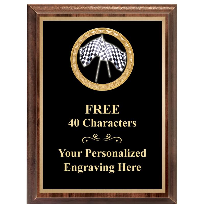 6X8 WOOD EXECUTIVE INSERT PLAQ