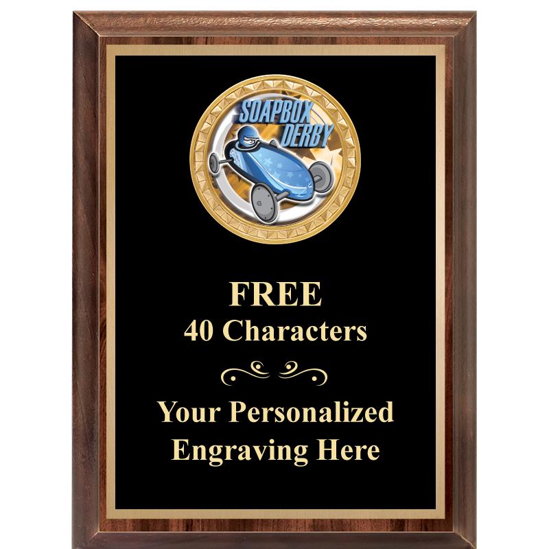 6X8 WOOD EXECUTIVE INSERT PLAQ