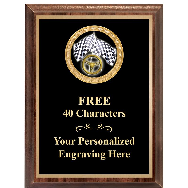 6X8 WOOD EXECUTIVE INSERT PLAQ