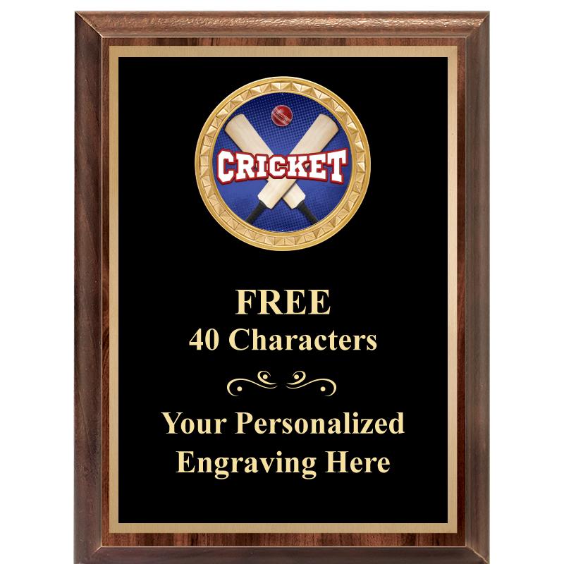 6X8 WOOD EXECUTIVE INSERT PLAQ