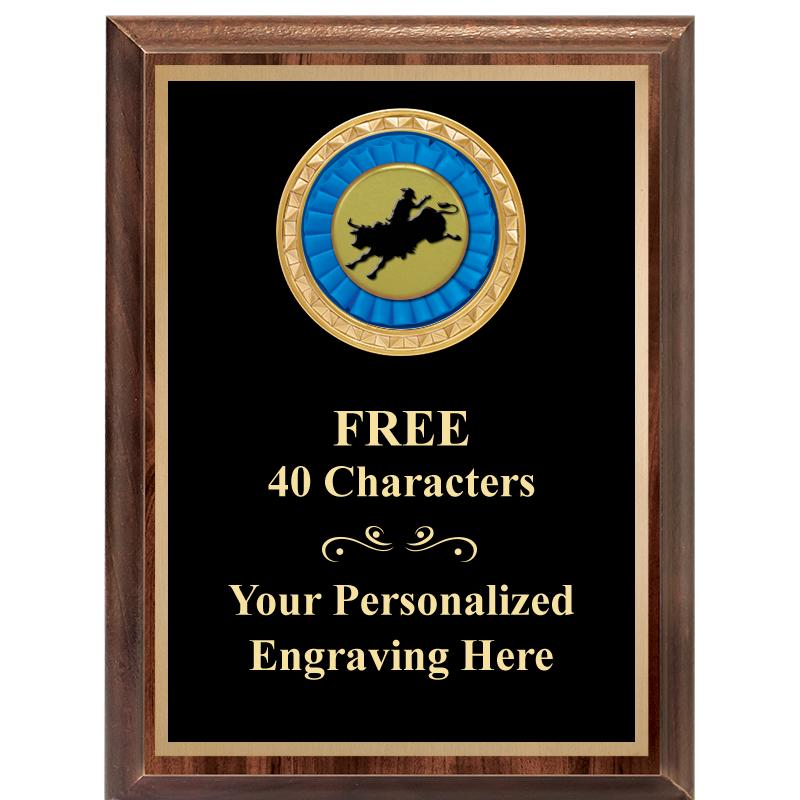 6X8 WOOD EXECUTIVE INSERT PLAQ