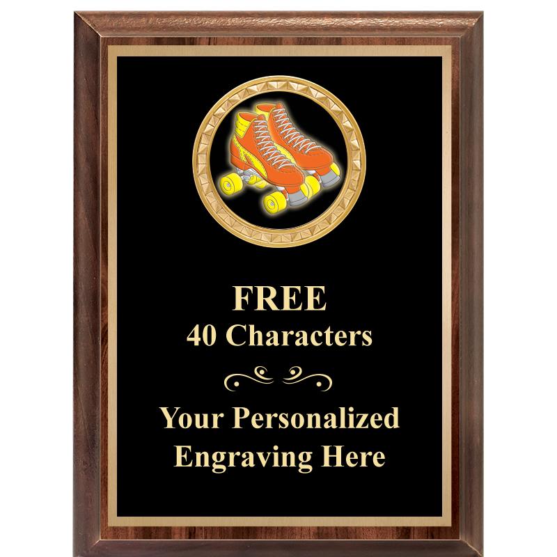 6X8 WOOD EXECUTIVE INSERT PLAQ