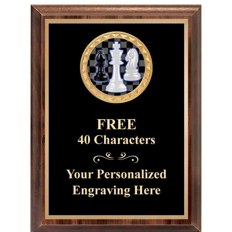 6X8 WOOD EXECUTIVE INSERT PLAQ