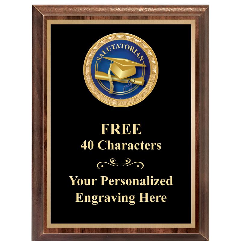 6X8 WOOD EXECUTIVE INSERT PLAQ