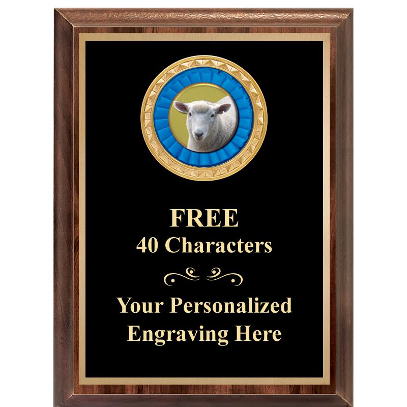 6X8 WOOD EXECUTIVE INSERT PLAQ