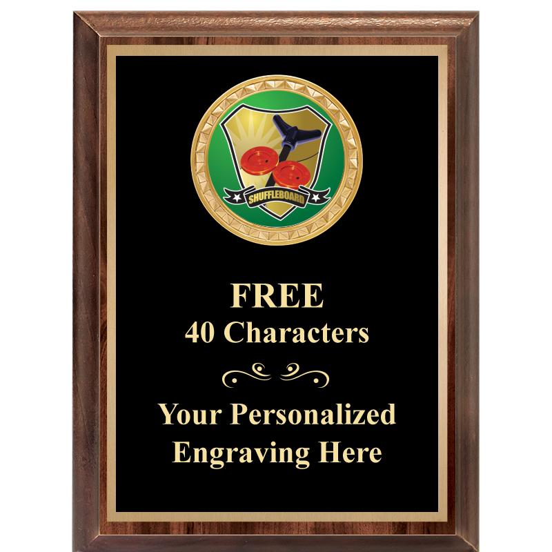 6X8 WOOD EXECUTIVE INSERT PLAQ