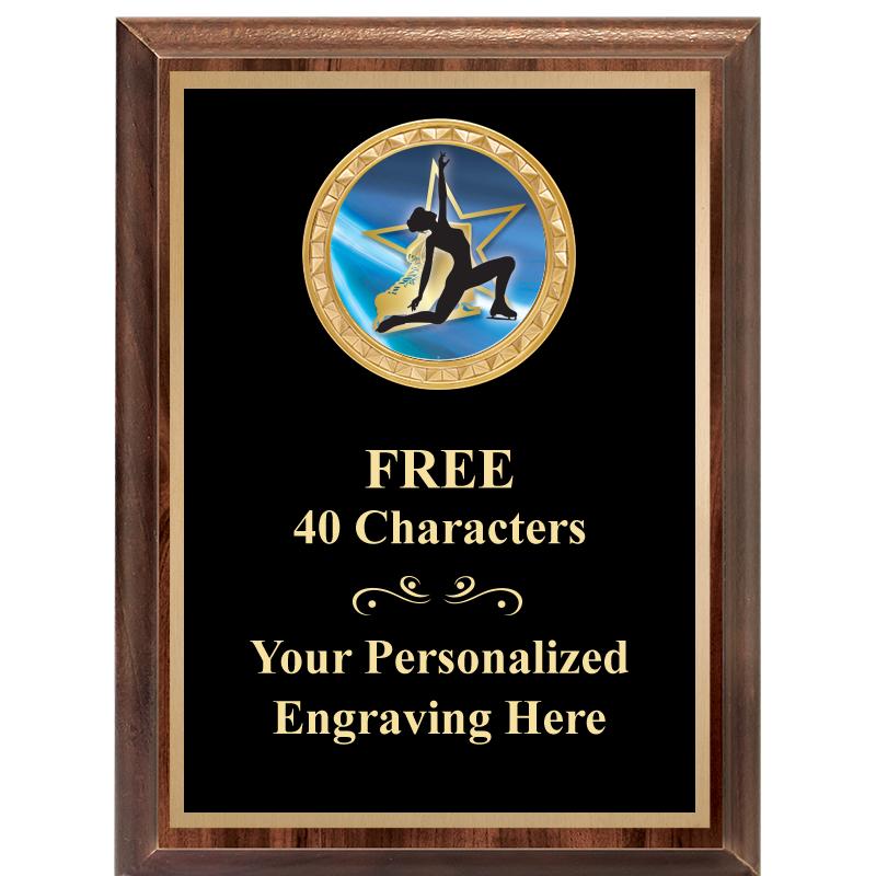 6X8 WOOD EXECUTIVE INSERT PLAQ