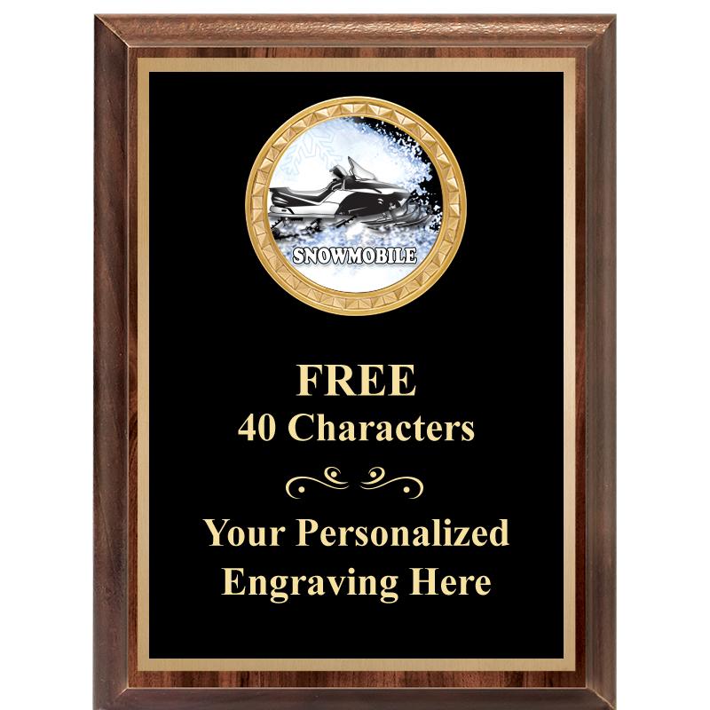 6X8 WOOD EXECUTIVE INSERT PLAQ