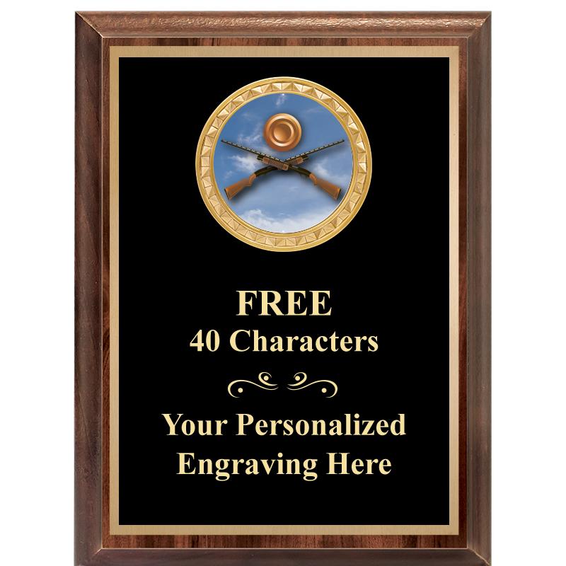 6X8 WOOD EXECUTIVE INSERT PLAQ