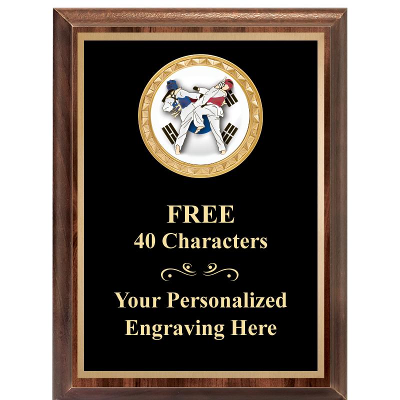 6X8 WOOD EXECUTIVE INSERT PLAQ