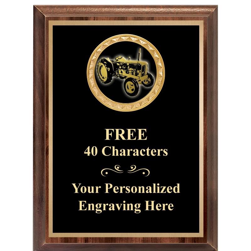 6X8 WOOD EXECUTIVE INSERT PLAQ