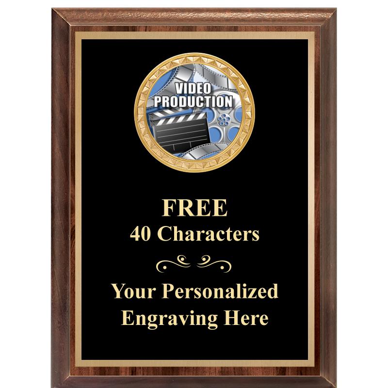 6X8 WOOD EXECUTIVE INSERT PLAQ