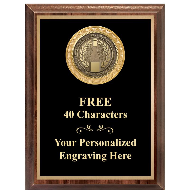 6X8 WOOD EXECUTIVE INSERT PLAQ