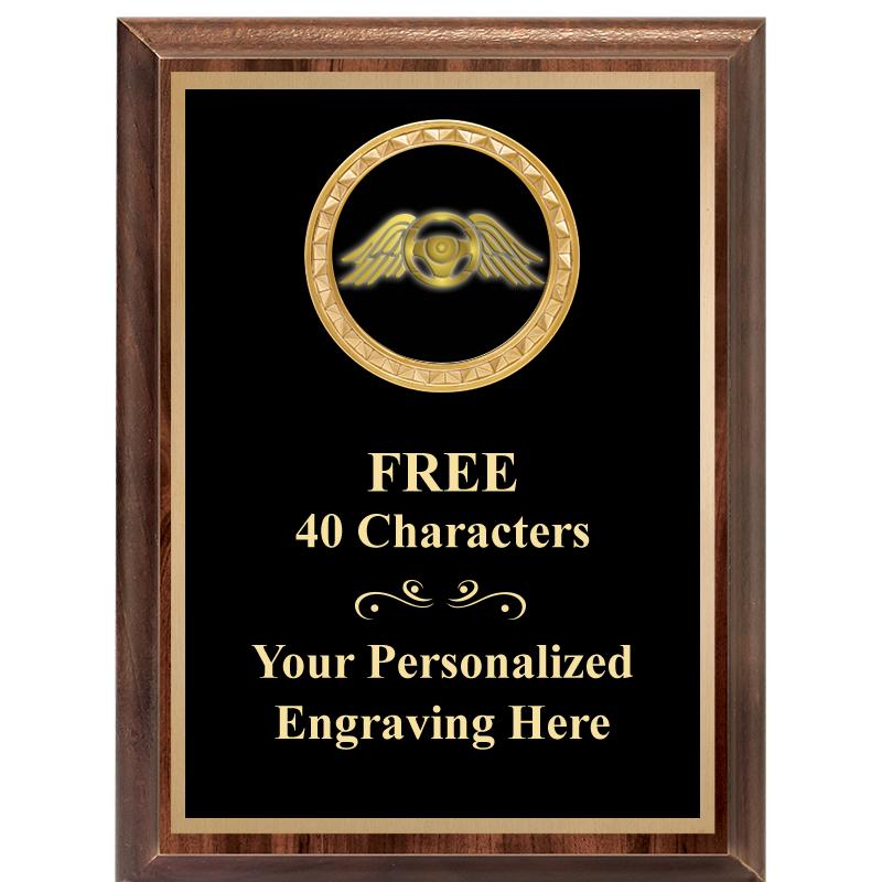 6X8 WOOD EXECUTIVE INSERT PLAQ