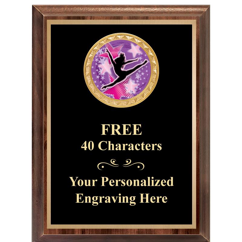 6X8 WOOD EXECUTIVE INSERT PLAQ