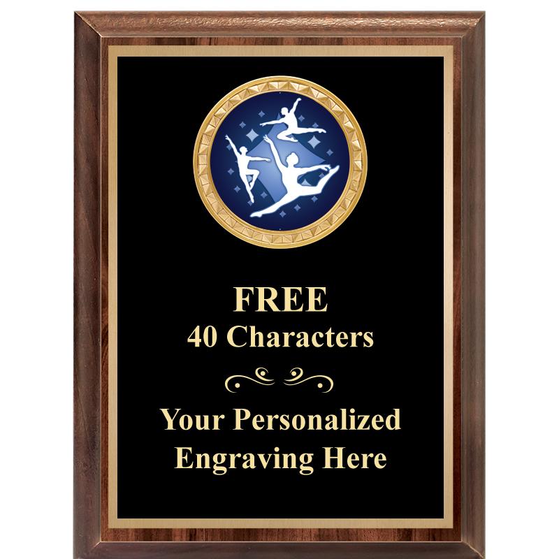 6X8 WOOD EXECUTIVE INSERT PLAQ