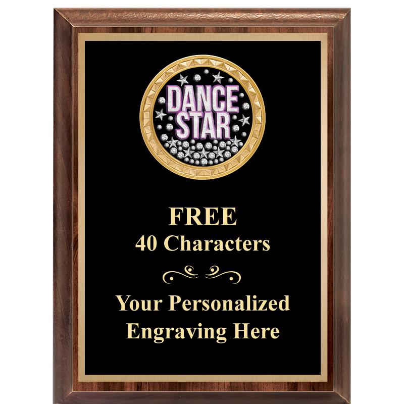 6X8 WOOD EXECUTIVE INSERT PLAQ