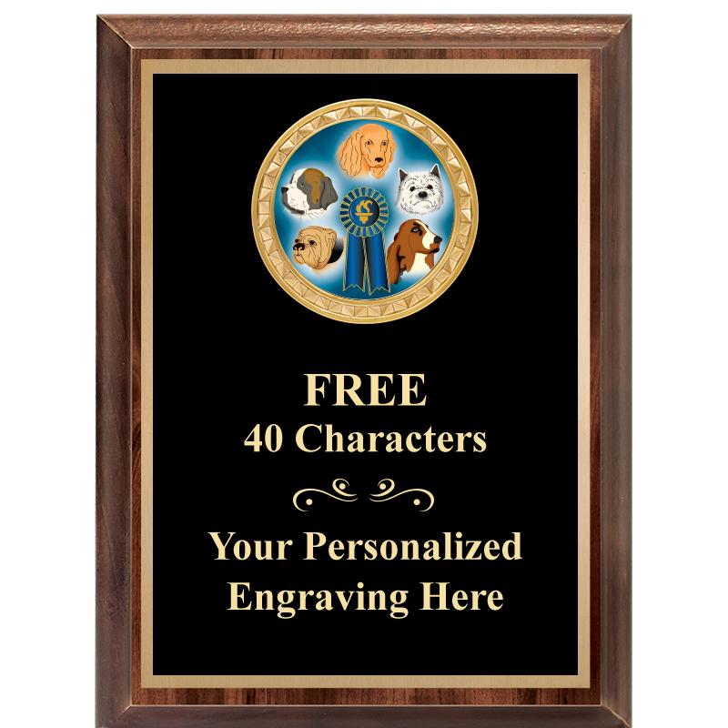 6X8 WOOD EXECUTIVE INSERT PLAQ