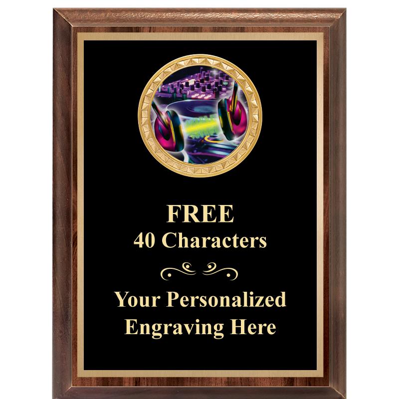 6X8 WOOD EXECUTIVE INSERT PLAQ