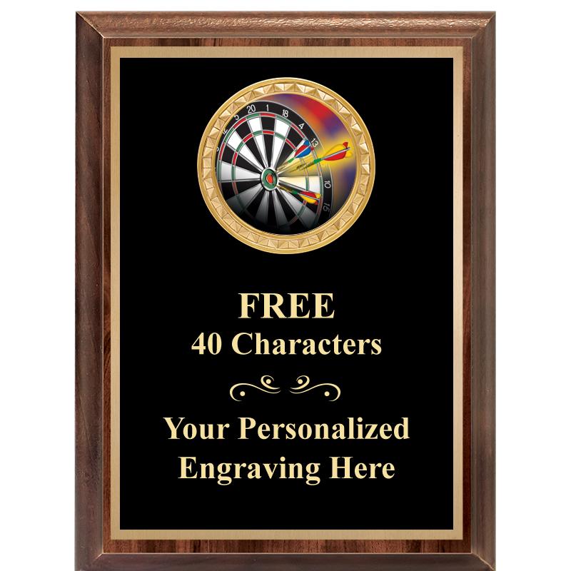 6X8 WOOD EXECUTIVE INSERT PLAQ