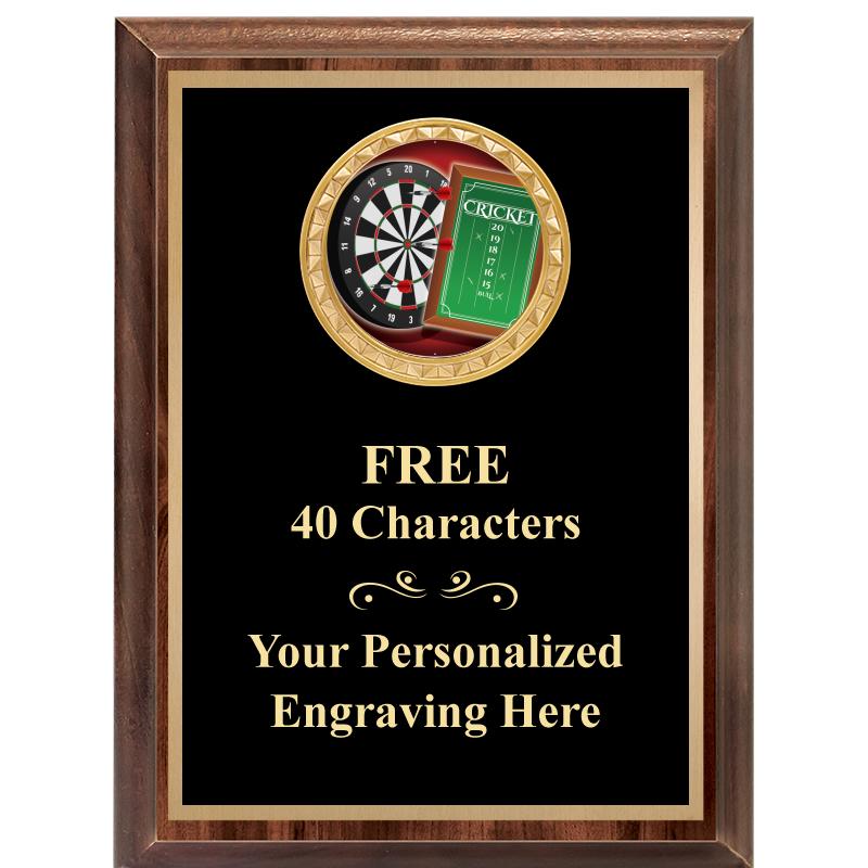 6X8 WOOD EXECUTIVE INSERT PLAQ