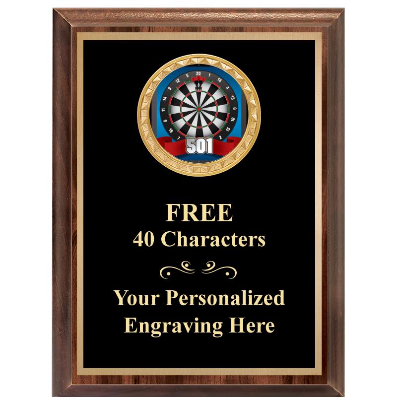 6X8 WOOD EXECUTIVE INSERT PLAQ