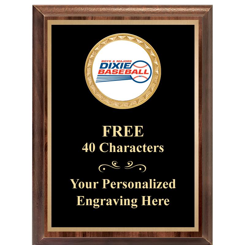 6X8 WOOD EXECUTIVE INSERT PLAQ